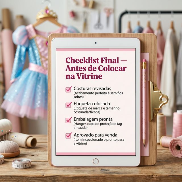 Checklist Final Antes de Colocar na Vitrine
